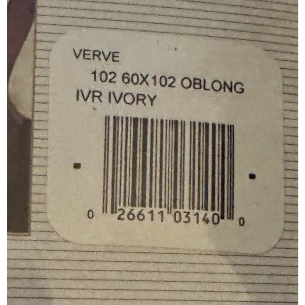 Verve Old World Hemstitch Tablecloth Ivory 60 x 102 Oblong Avon Home Fashions - Picture 4 of 4